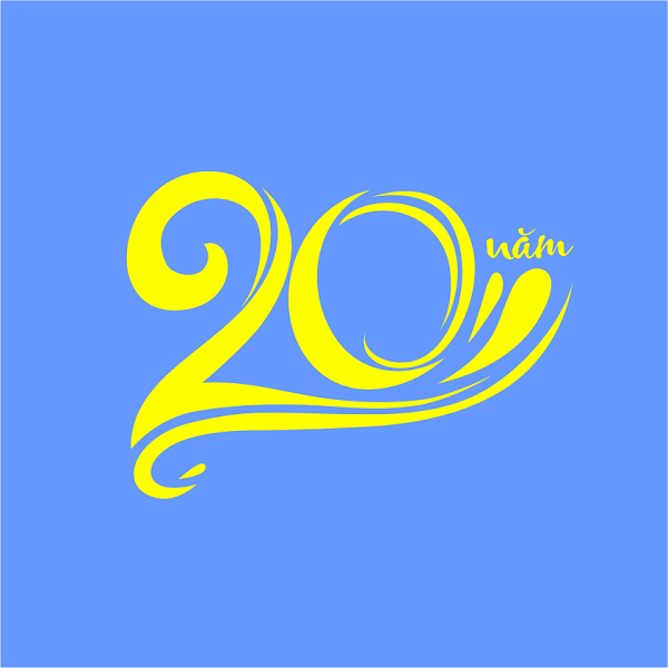 Những mẫu thiết kế logo 20 năm đẹp tại Đồng phục ADP – Đồng phục ADP